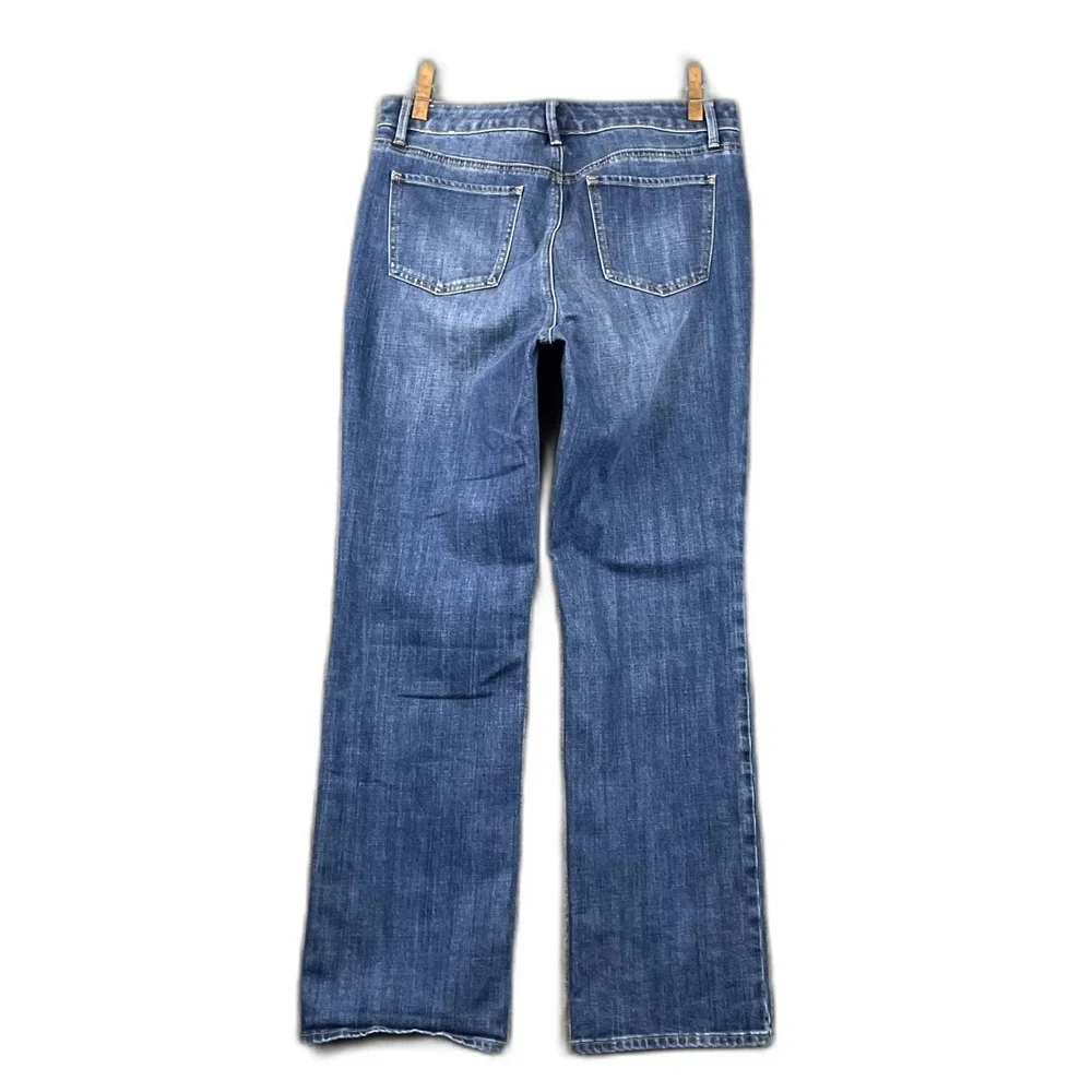 Talbots Barely Bootcut Jeans Womens 10 Stretch Denim 5 Pocket Zip Fly Academia